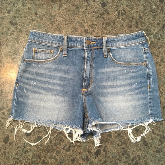Universal Thread Pants - Distressed High Rise Shortie Jean Shorts, Size 8
